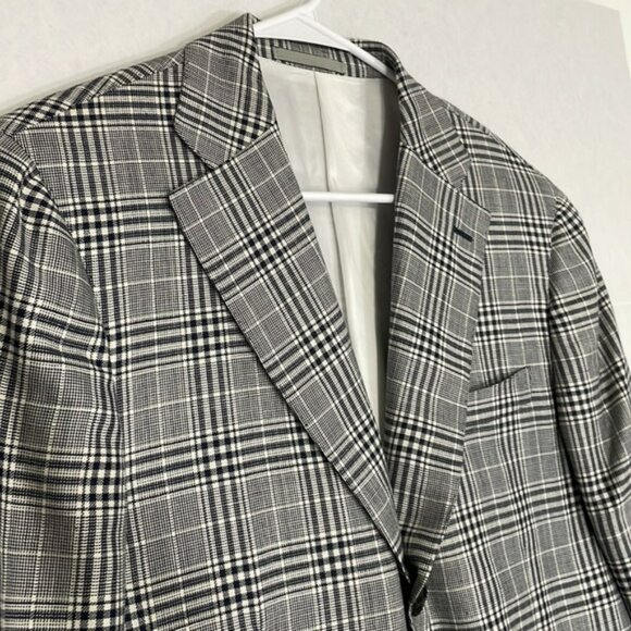 Caruso Blazer Jacket NWOT Pockets, Lined, Wool Silk Linen, 52 EU, 42 US - Picture 4 of 11